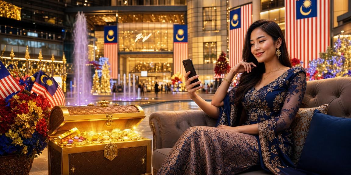 Pengguna Malaysia mengakses kasino dalam talian 1300 melalui aplikasi mudah alih di Kuala Lumpur