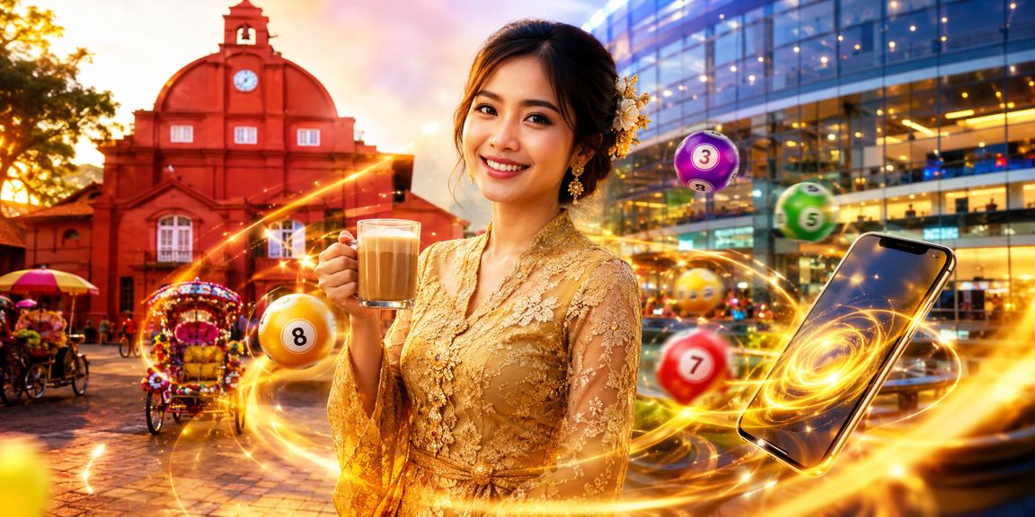 Suasana hiburan kasino Malaysia dengan pengguna berbaju kebaya menikmati permainan dalam talian